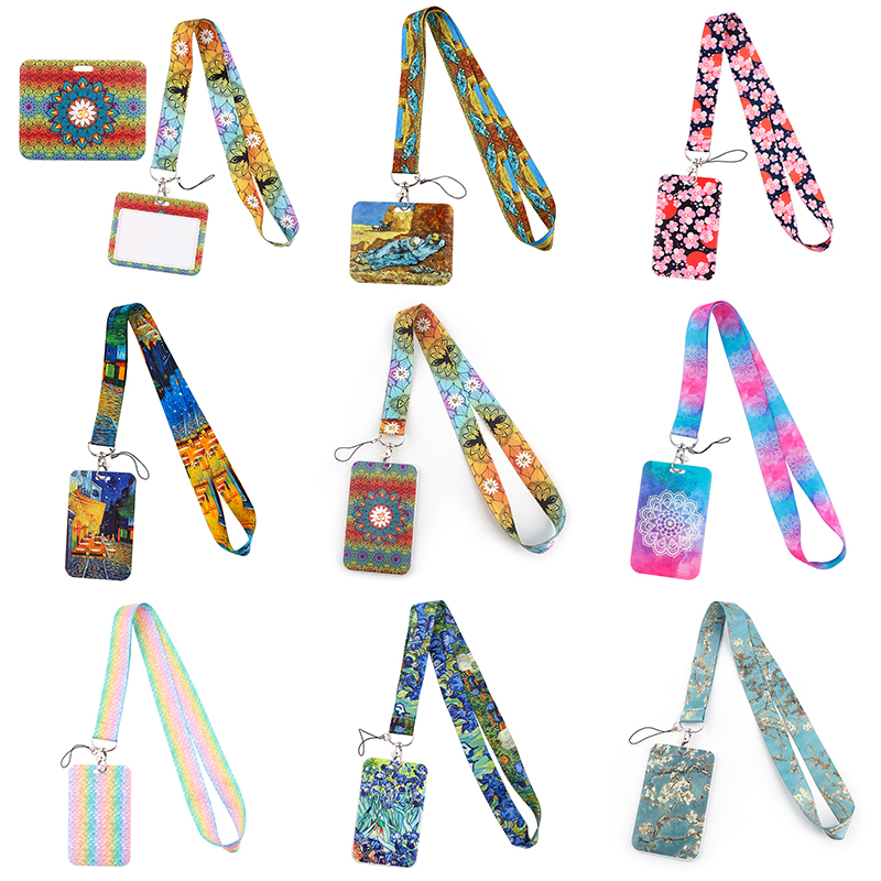 Gaming Card Holder - Yoga Sakura Credential Holder Little daisy