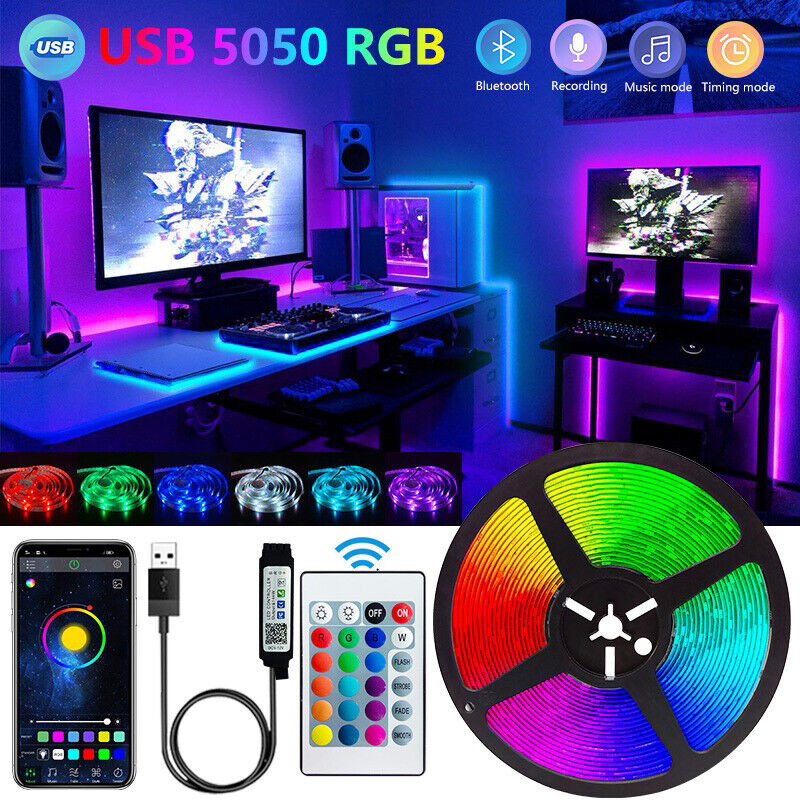 Led Gaming Light Strip - Bluetooth LED Lights Strip 5050 Smart