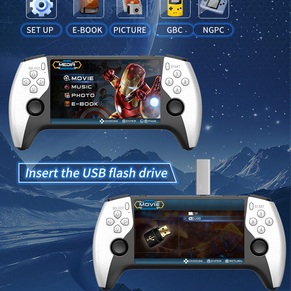 2026 New SF3500 5 Inch Handhel - Gaming Console.Emulators ulasan dan harga