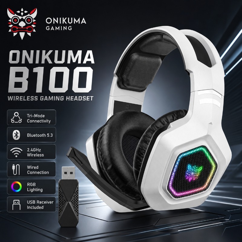 ONIKUMA B100 Wireless Gaming H - Gaming Console In Amazon ulasan dan harga