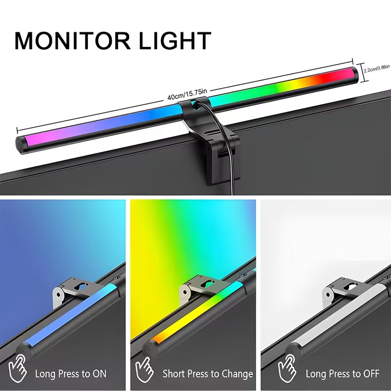 Monitor Light Bar LED Computer - Led Gaming Light Strip ulasan dan harga