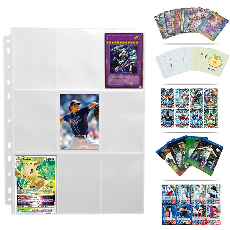 50pcs 9 Pocket Trading Gaming  - Gaming Card Holder ulasan dan harga