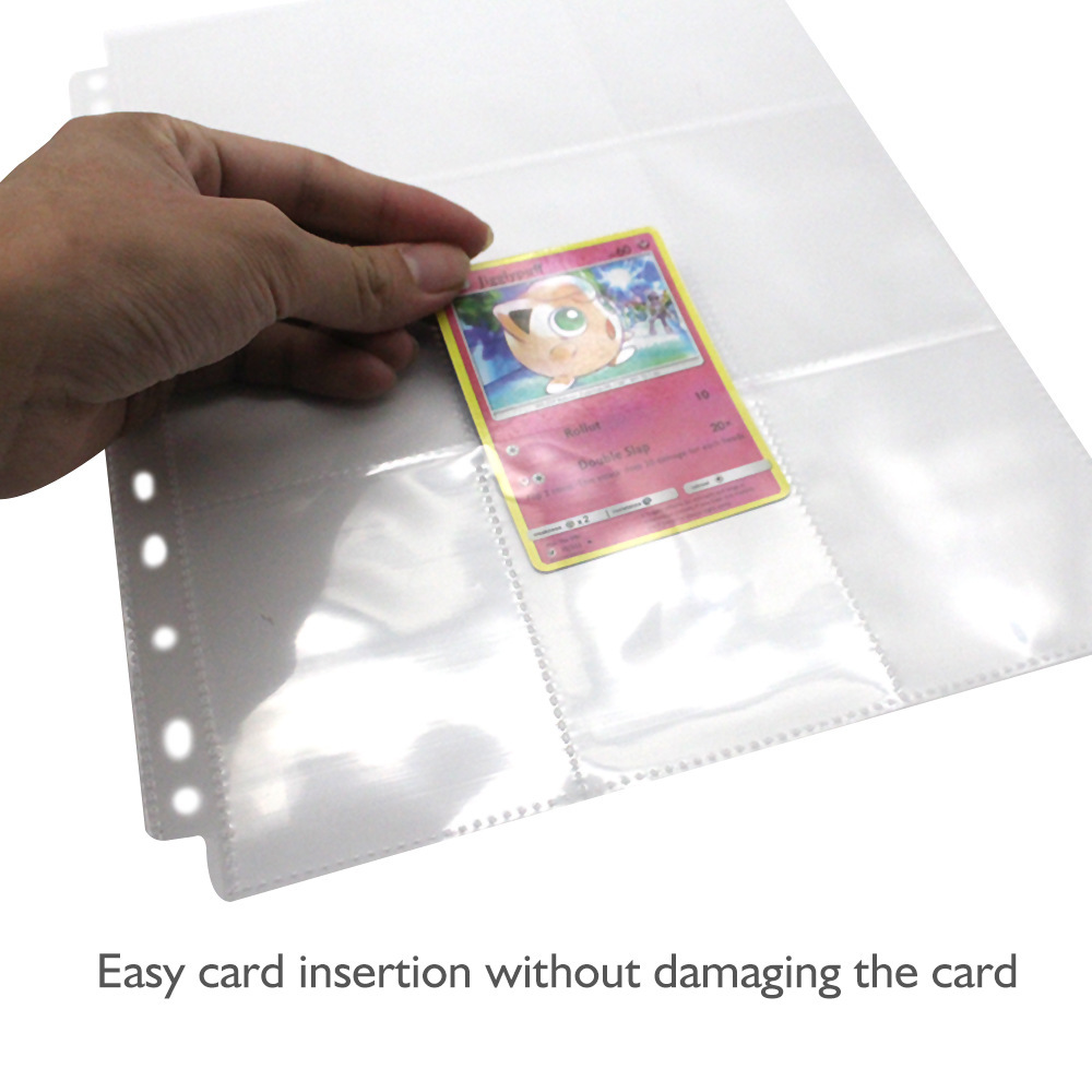 50pcs 9 Pocket Trading Gaming  - Gaming Card Holder ulasan dan harga