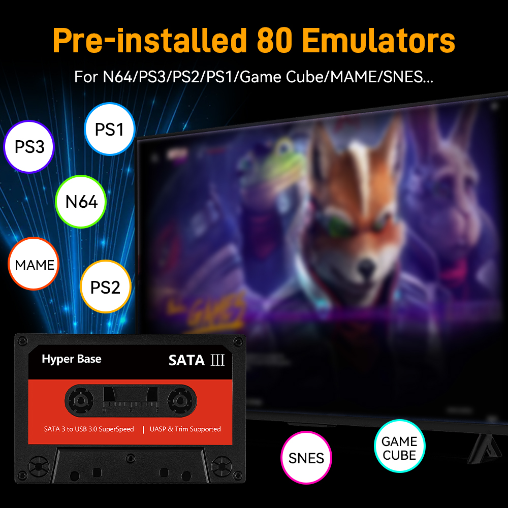 Batocera 500G/2T Emulator Game - Gaming Console.Emulators ulasan dan harga