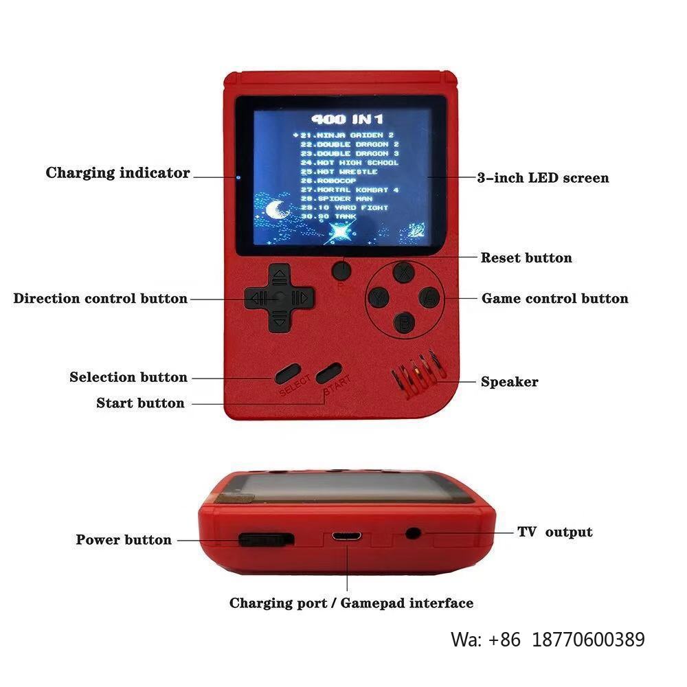 400 in 1 Handheld Game Console - Gaming Console Handheld ulasan dan harga