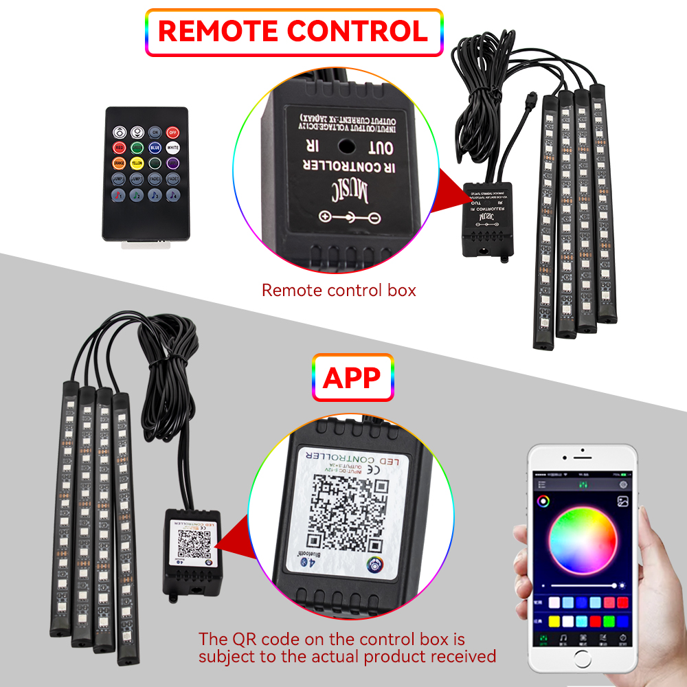 RGB LED Motorcycle Atmosphere  - Led Gaming Light Strip ulasan dan harga