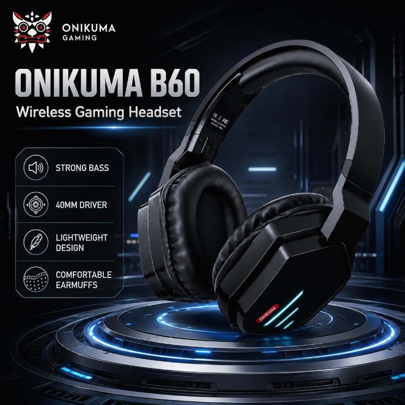 ONIKUMA B60 Wireless Gaming St - Gaming Console In Amazon ulasan dan harga
