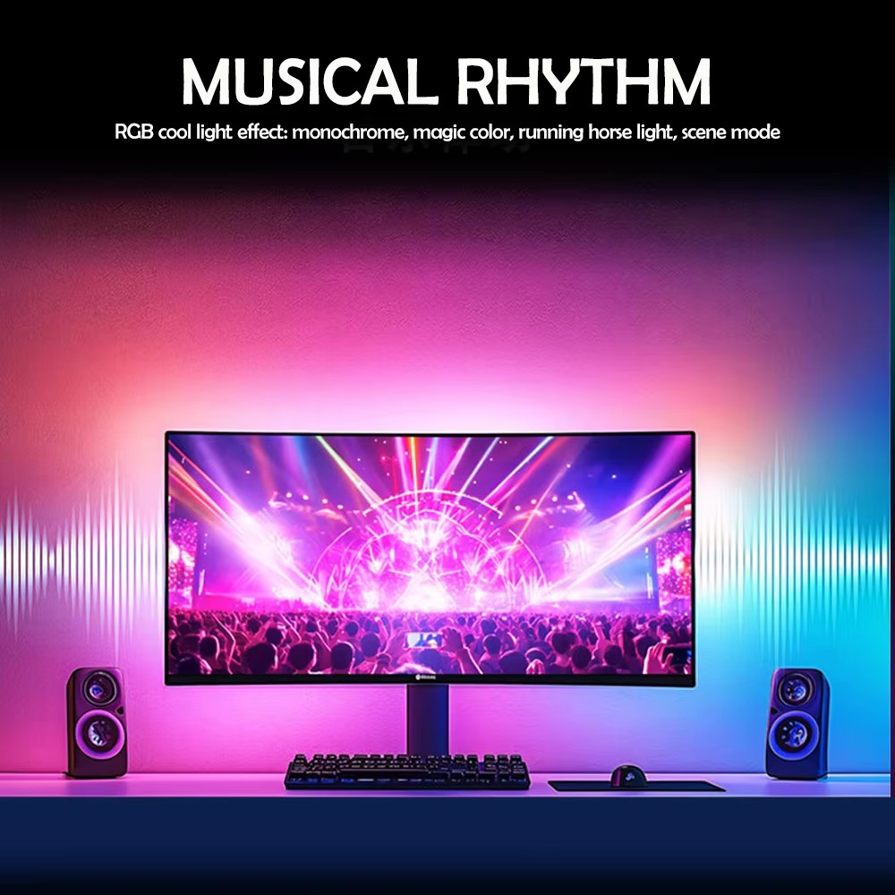 RGB Gaming Lights Strip Monito - Led Gaming Light Strip ulasan dan harga
