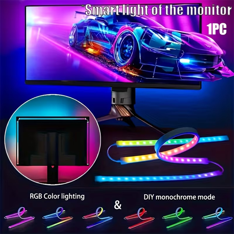 RGB Gaming Lights Strip Monito - Led Gaming Light Strip ulasan dan harga