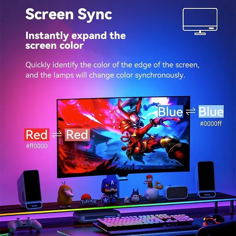 RGB Gaming Lights Strip Monito - Led Gaming Light Strip ulasan dan harga