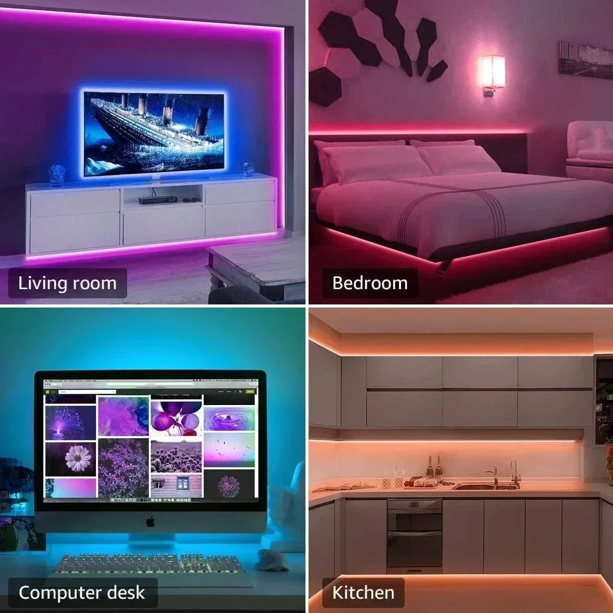 Smart RGB LED Gaming Light Str - Led Gaming Light Strip ulasan dan harga