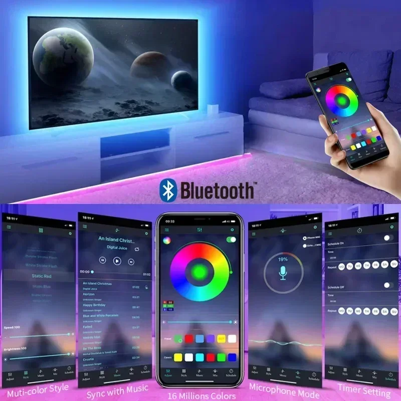 Smart RGB LED Gaming Light Str - Led Gaming Light Strip ulasan dan harga