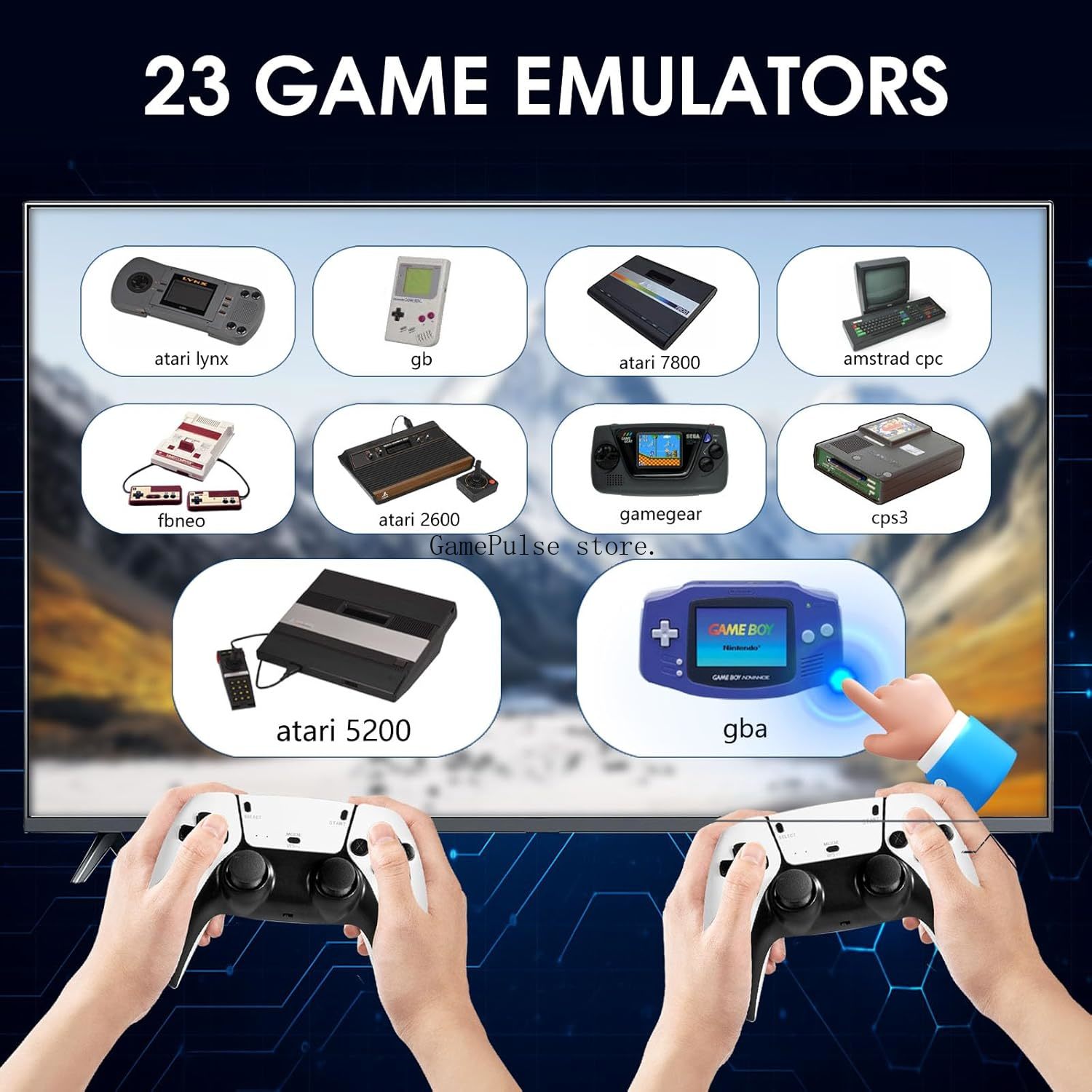 GamePulse 2026 New Retro Gamin - Gaming Console.Emulators ulasan dan harga