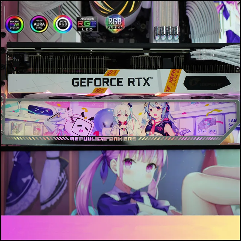 ARGB Graphics Card Bracket,Cus - Gaming Card Holder ulasan dan harga