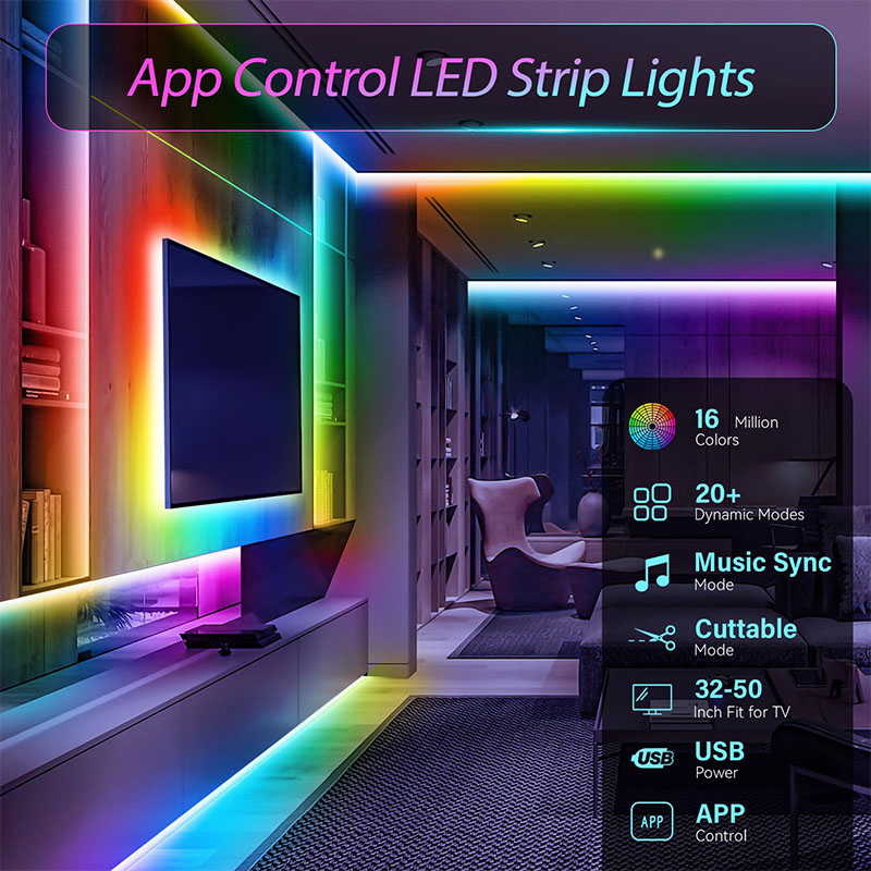 USB RGB LED Strip SMD3535 With - Led Gaming Light Strip ulasan dan harga