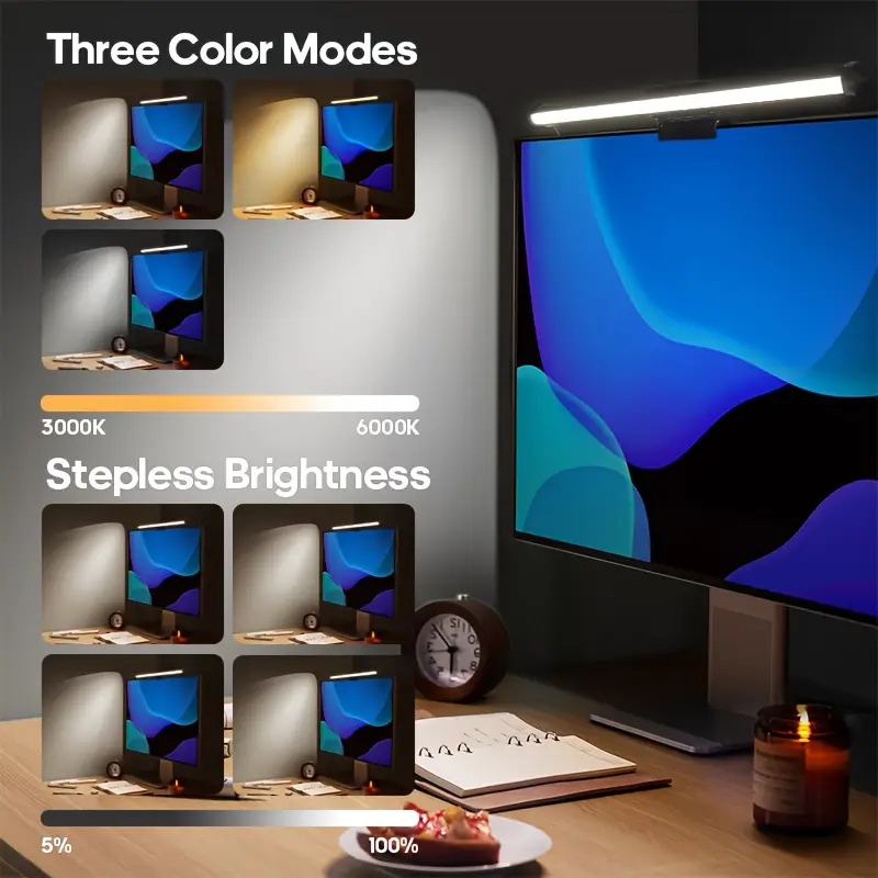 USB LED Desk Lamp Screen Hangi - Led Gaming Light Strip ulasan dan harga
