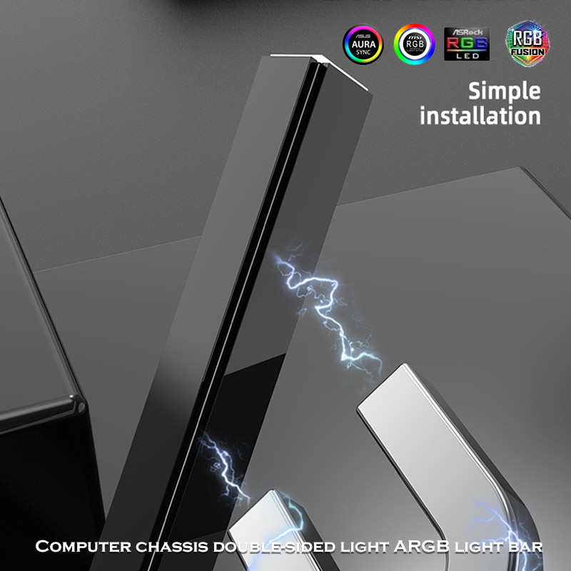 Desktop Computer Cabinet RGB L - Led Gaming Light Strip ulasan dan harga