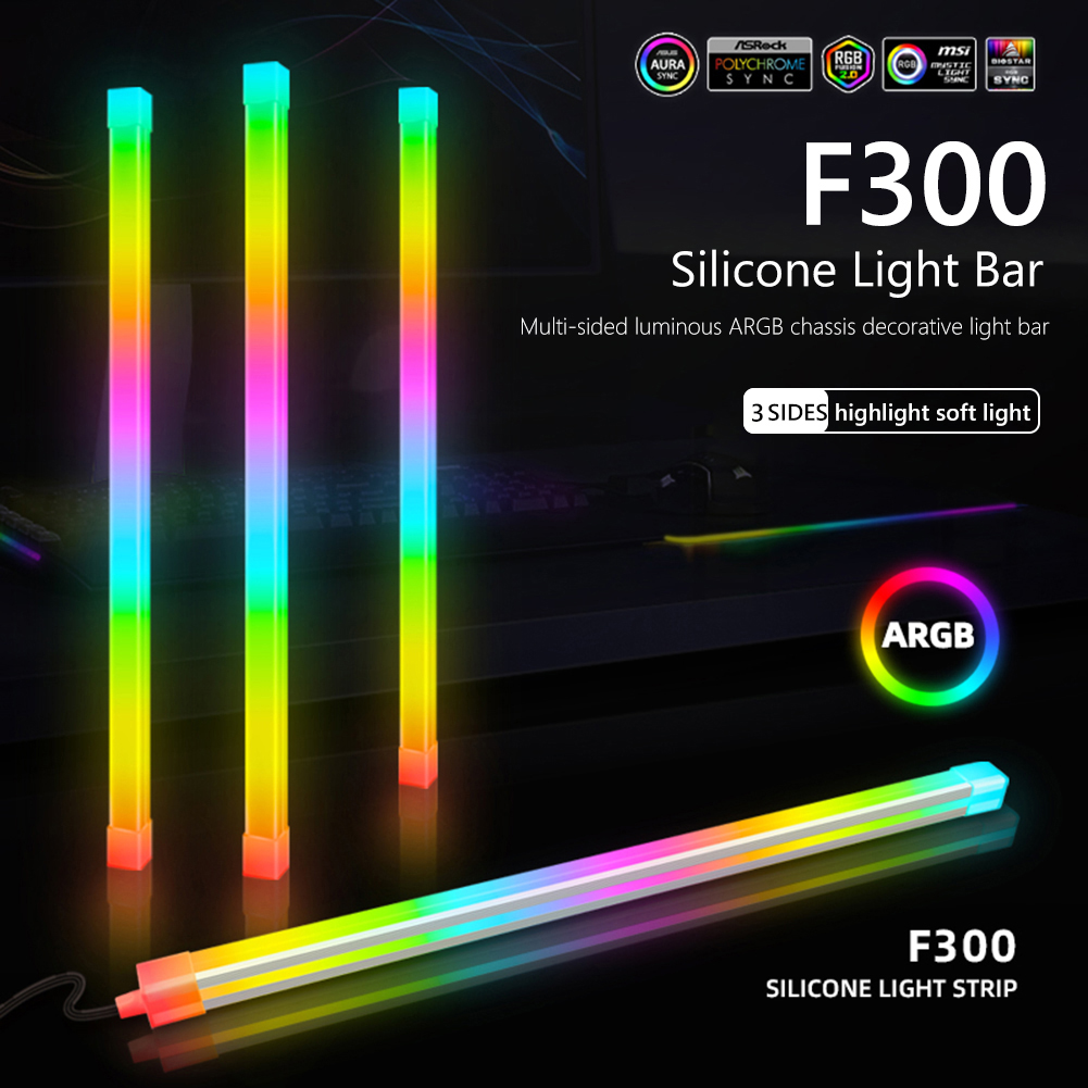 1/2PCS COOLMOON 30cm Aluminum  - Led Gaming Light Strip ulasan dan harga