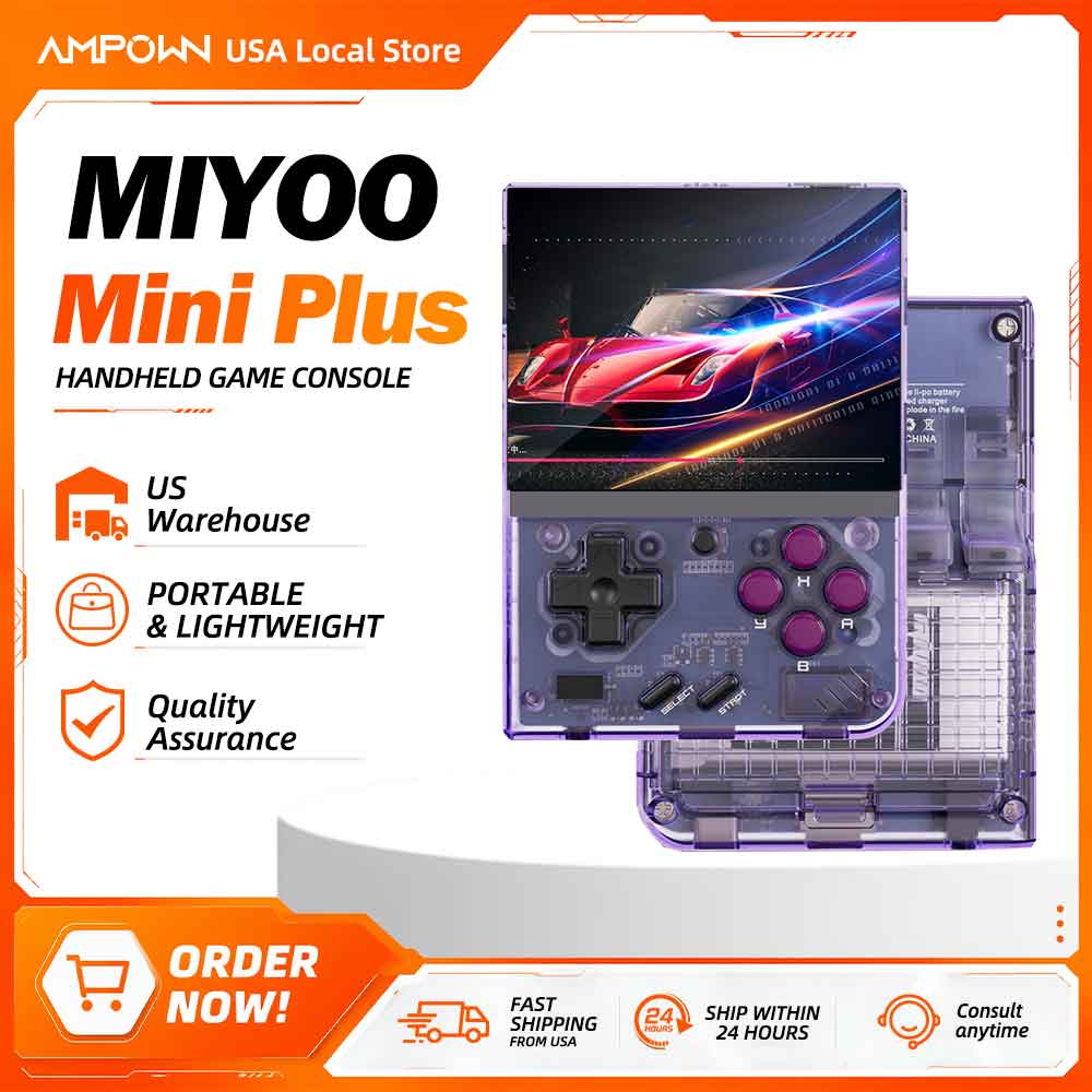 Miyoo Mini+ Retro Handheld Gam - Gaming Console.Emulators ulasan dan harga