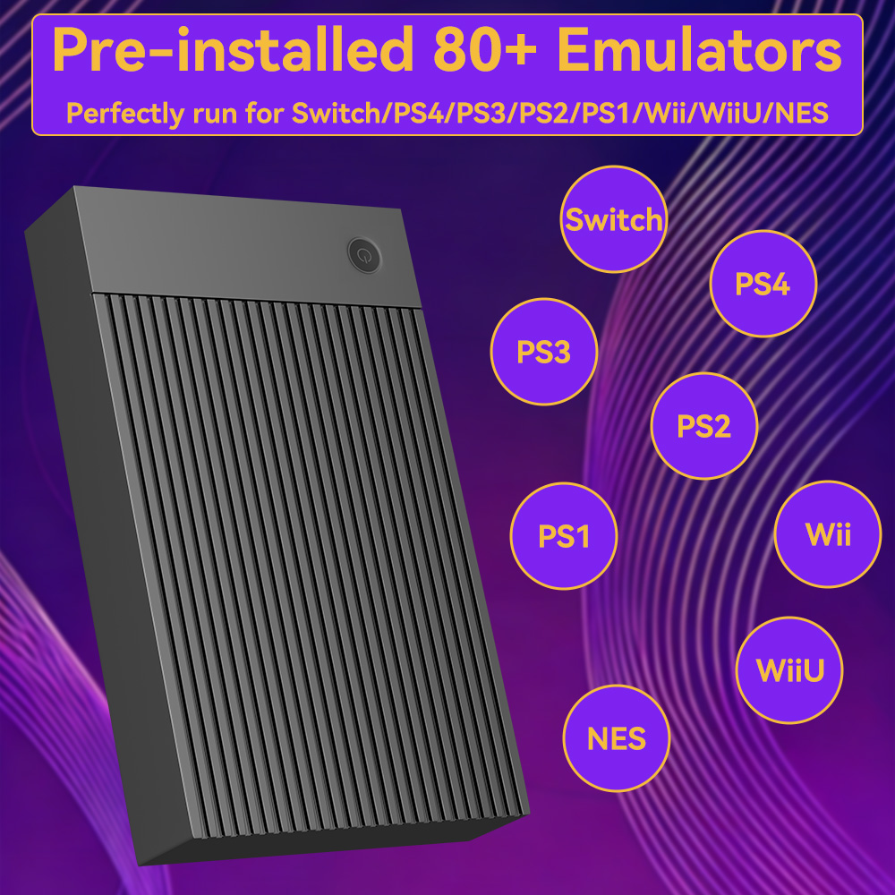 Portable 4TB Gaming HDD with 5 - Gaming Console.Emulators ulasan dan harga