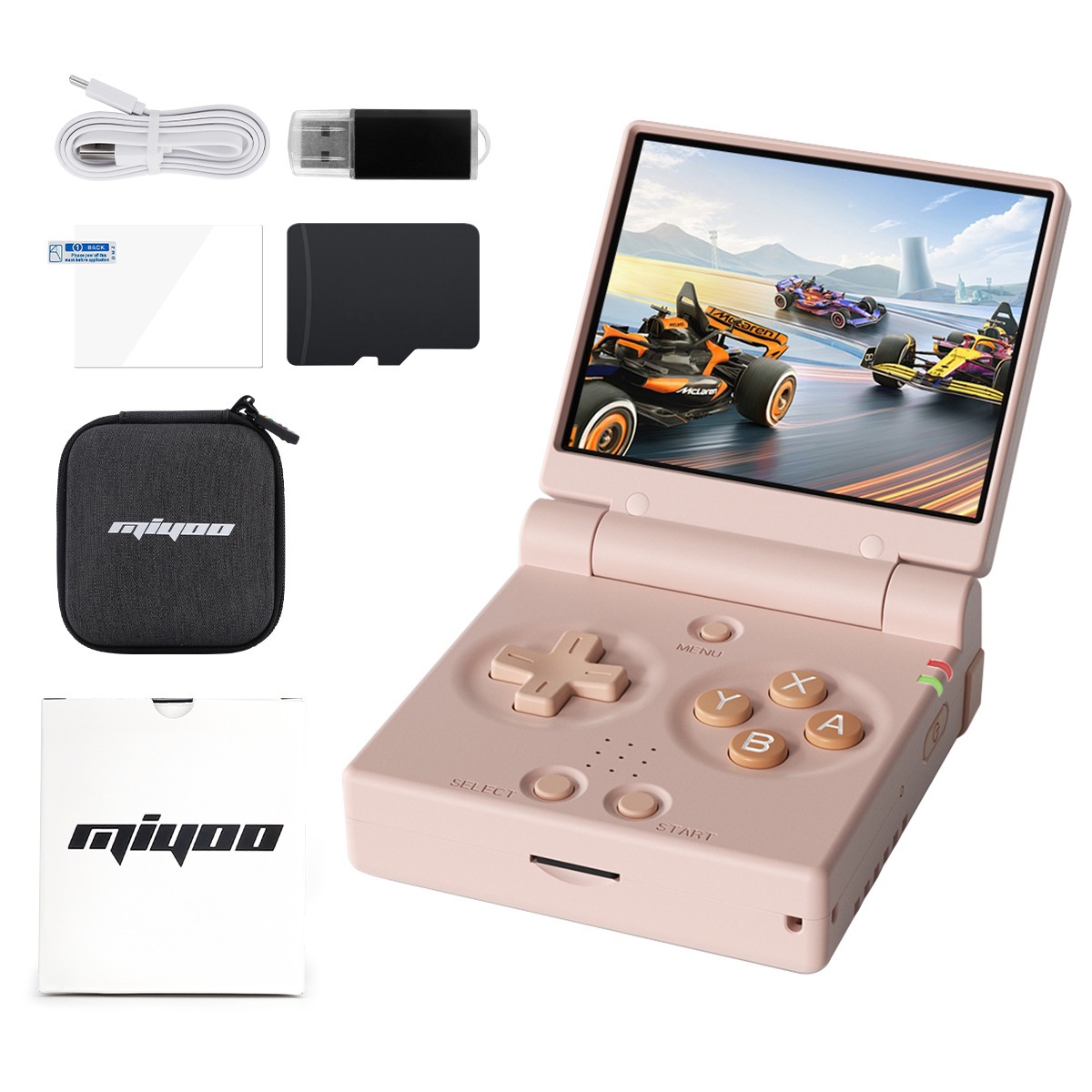 MIYOO Mini Flip Retro Custom H - Gaming Console.Emulators ulasan dan harga