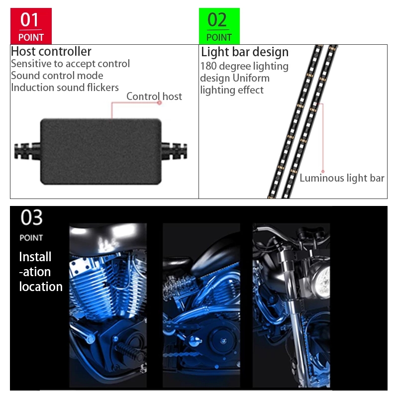 LED Motorcycle Decorative Ambi - Led Gaming Light Strip ulasan dan harga